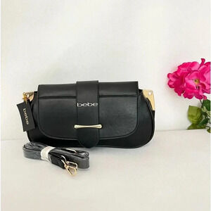 BEBE Saint Lamby Crossbody Bag Black